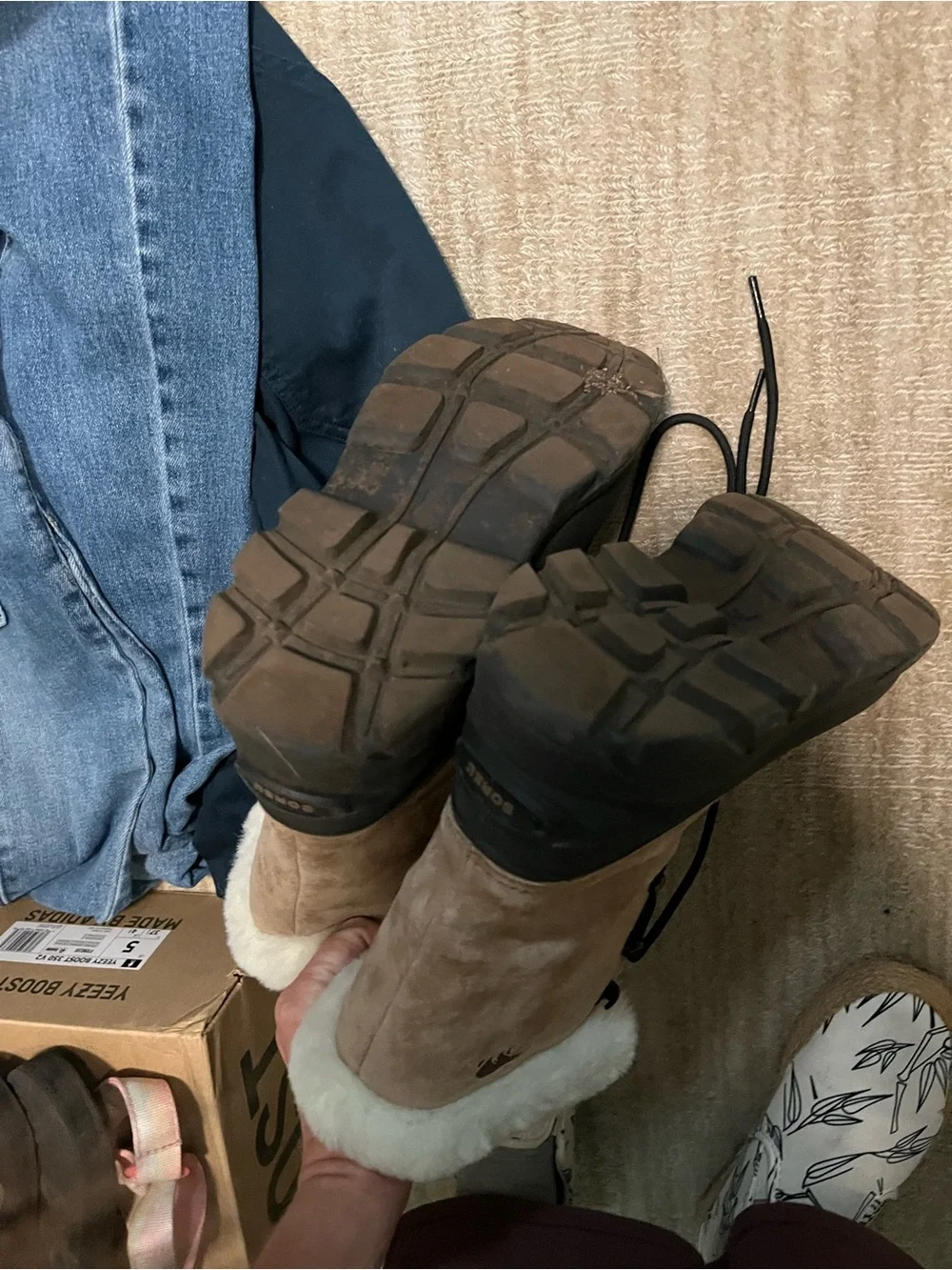 Sorel faux fur